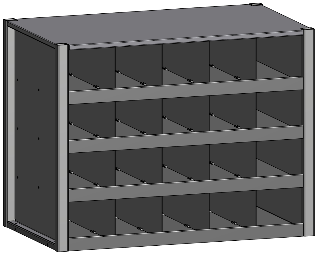 Bild von JURA-MODUL - Mittelteil - Schüttenmodul 4 x 5 (VPE=1 Stück)